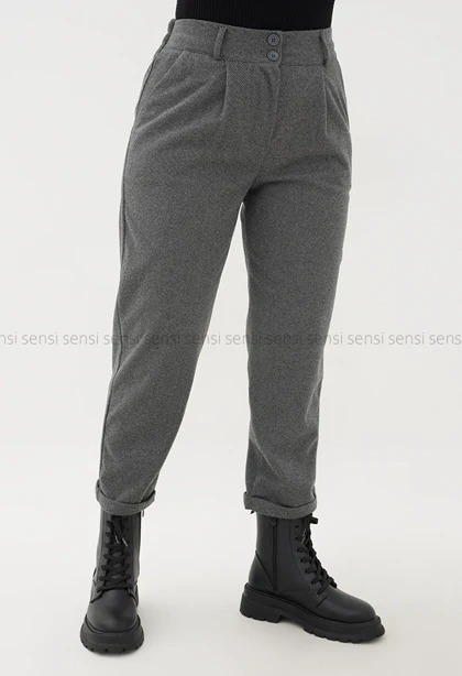 شلوار فوتر کج راه دو دکمه کد1004841