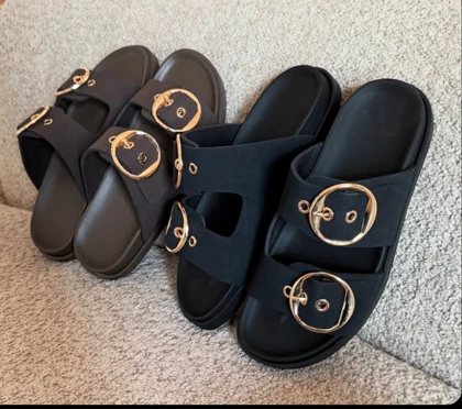 صندل زنانه Hawaii نوبوک- مشکی و قهوه ای