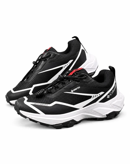 کفش کتانی رانینگ مردانه کلمبیا گورتکس مشکی سفید Columbia Goretex