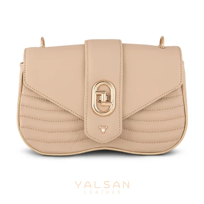 کیف دوشی زنانه چرم یلسان مدل آرچید کد 100-GN