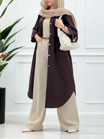 کفتان مانتو بلند زنانه افرا