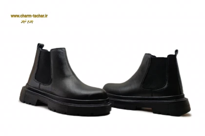 نیم بوت مردانه لوفر دو ور کش چرم طبیعی