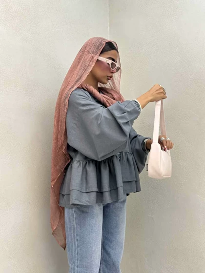 شومیز پاپیونی گت دار