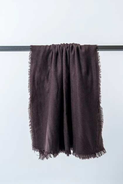 شال بوکله ساده ضخیم زنانه