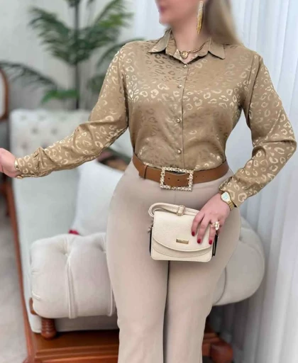 شومیز جلودکمه مدل پریناز کد 50197