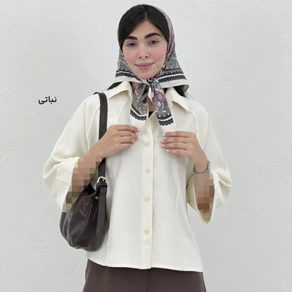 شومیز زنانه سیلک آستین دوبل | آی بولک