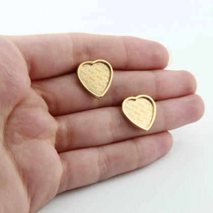 گوشواره دخترانه طرح قلبی