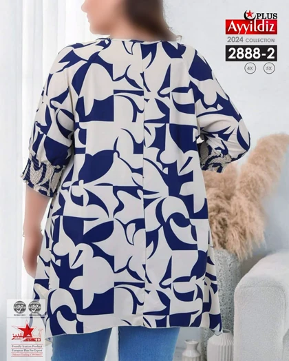 شومیز مجلسی زنانه سایز بزرگ کد 2888