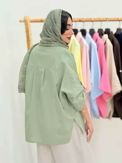 مانتو بغل چاک تک جیب جیهان