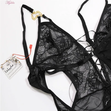 بادی فانتزی زنانه ماییلدا مدل بادی کد 3780-417 رنگ مشکی