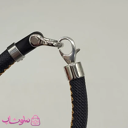 دستبند امگا رابر مشکی مردانه سایز لارج کیفیت مستر (طراحی جدید) کد 1350