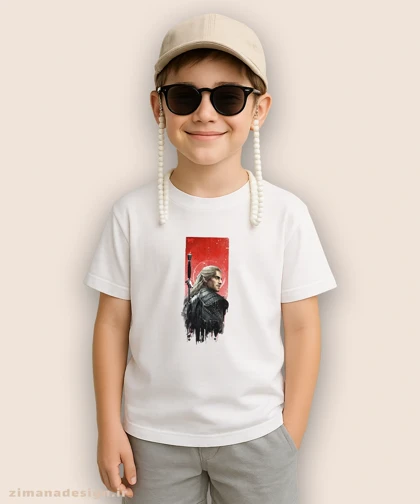 تیشرت بچگانه طرح ویچر شخصیت گرالت کد 923