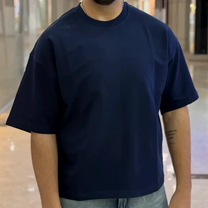 تیشرت بیسیک سرمه ای