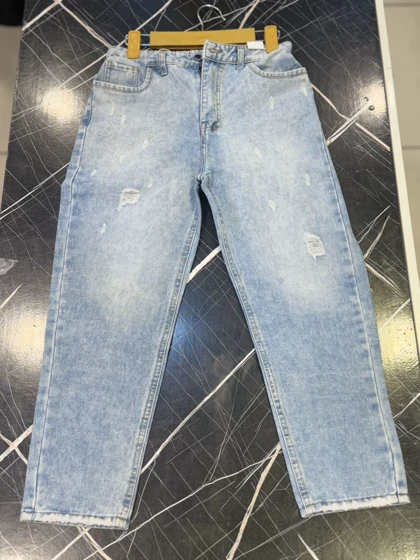 شلوار زنانه مام استایل آبی روشن(6535B1)