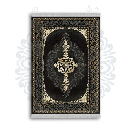 *جدید* فرشینه از جنس پارچه شانل مخمل ترک طرح فانتزی برند دفه کد 1028