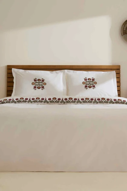 سرویس روتختی دو نفره Karaca Home مدل Nubea پنبه - سفید