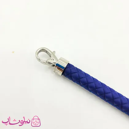 دستبند امگا رابر سرمه ای مردانه کیفیت مستر