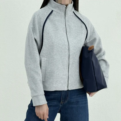 سویشرت زنانه جلو زیپ موهر | آی بولک