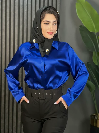 شومیز ساتن سلنا کد 1519