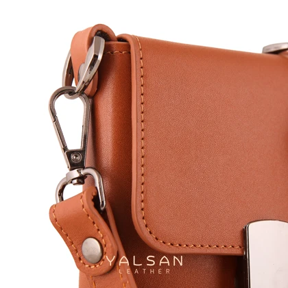 کیف دوشی و دستی چرم یلسان مدل کارن کد 012-GN