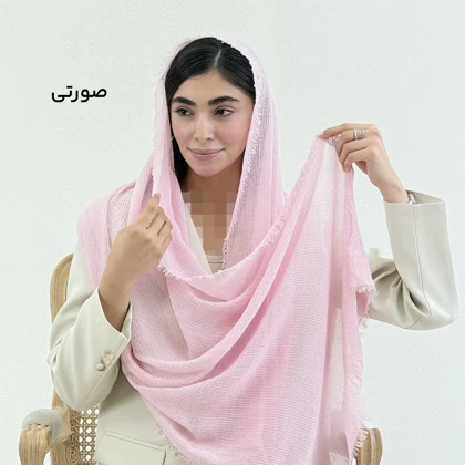 شال زنانه لینن حصیری دور ریش | آی بولک