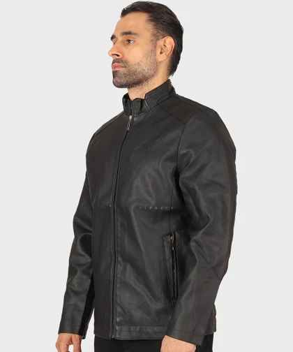 کت چرم ساده و یقه سه سانت 6317