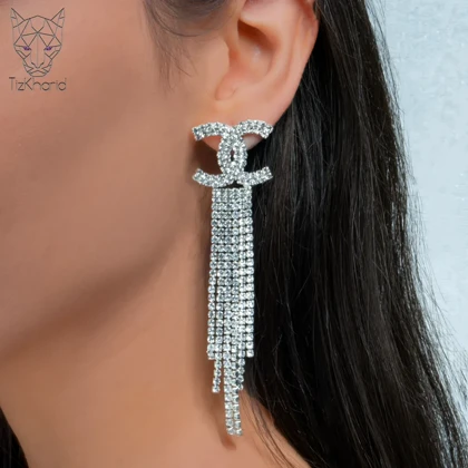 گوشواره جواهری چنل دایموند