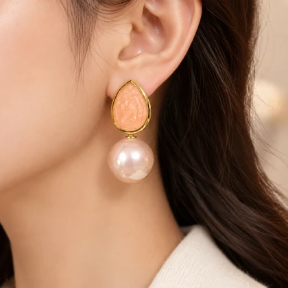 گوشواره میناکاری کد gm434گالری زیور آلات آوآرین