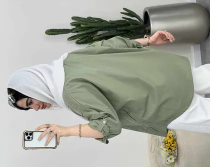 شومیز مزونی نگین دوزی(41)کد3471