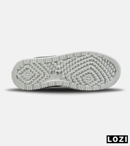 کفش کتانی بزرگ پا طوسی سفید NIKE AIR FORCE مدل 7651