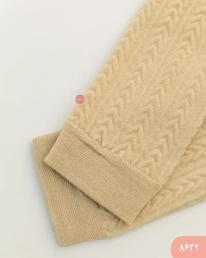 جوراب ساق بلندگندمی 8632