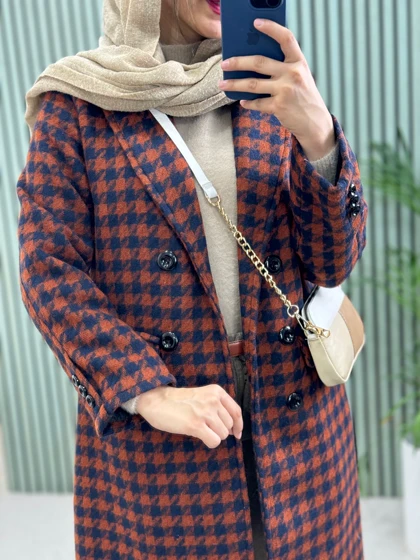 پالتو بلند پشمی آستردار آلیس