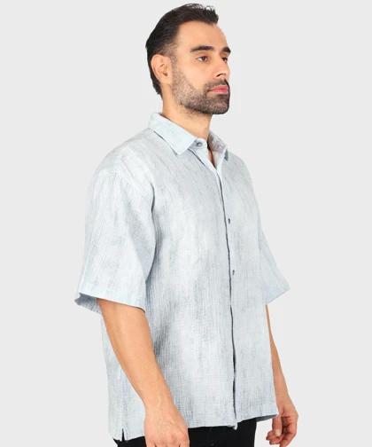 پیراهن باکسی مردانه آستین کوتاه 2683