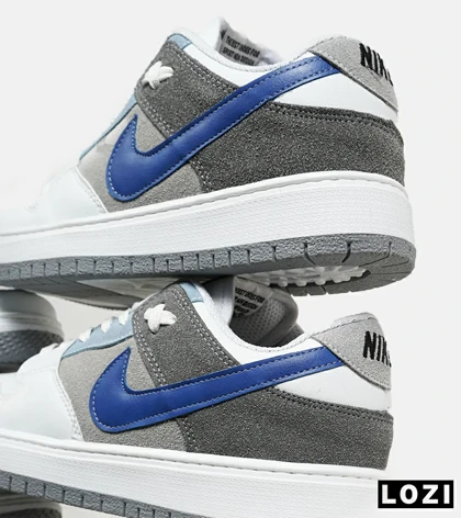 کفش کتانی بزرگ پا طوسی آبی نایک NIKE SB