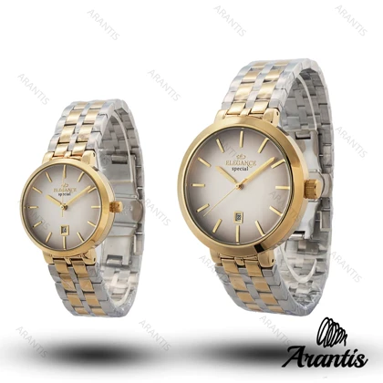 ساعت ست الگانس special سیلور طلایی s-10189