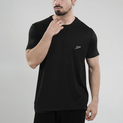 تیشرت ورزشی مردانه پولانو مدل CN-PY-39005 مشکی