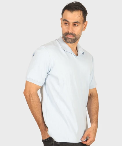 تیشرت یقه شکاری مردانه 1756