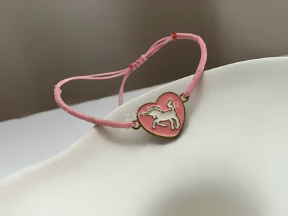 دستبند صورتی یونی کورن