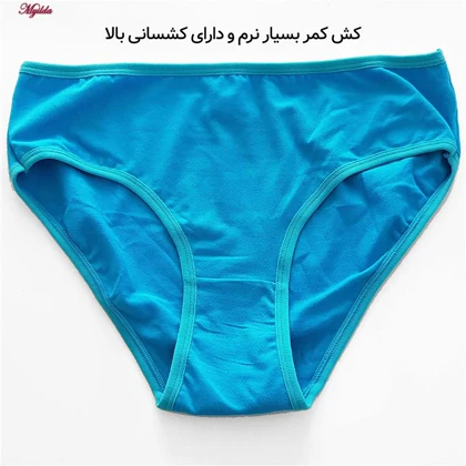 شورت زنانه ماییلدا مدل پنبه‌ای آبی فیروزه ای