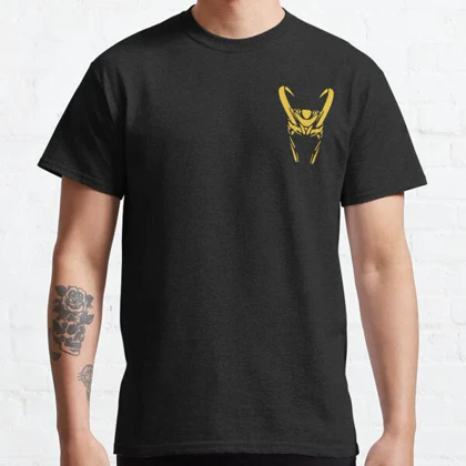 تیشرت کلاسیک مارول | تیشرت Marvel طرح Loki Helmet کد 112556