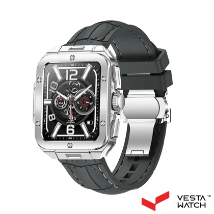 ساعت مچی هوشمند سوئیس میلیتاری SWISS MILITARY مدل SM-ALPS2-SLFRAME/DGYSILICONST