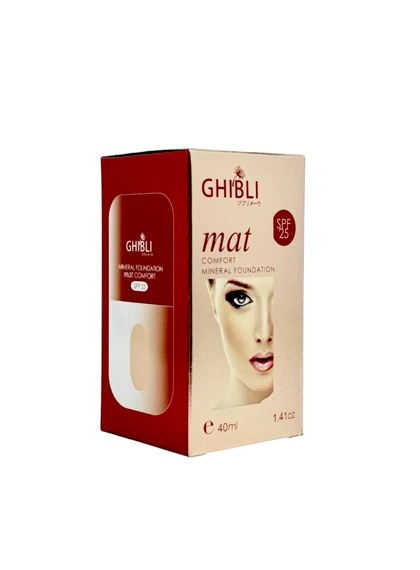 کرم پودر گیاهی فول کاور و ضد آب جیبیلی SPF 25
