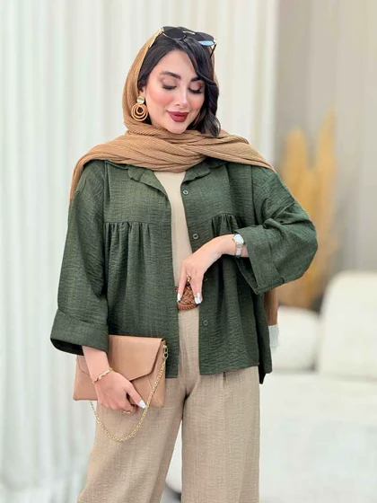 مانتو چین‌دار نیارا