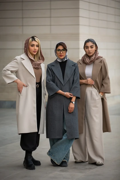 پالتو فوتر بلند آستین پاکتی New