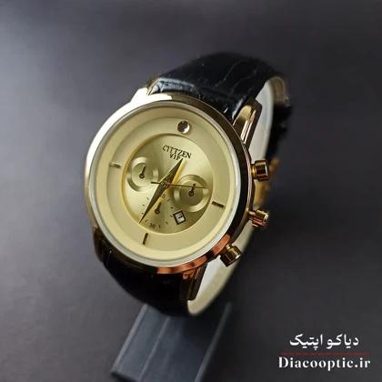 ساعت مچی زنانه موتور ژاپن برند سیتیزن مدل DO1223 بند چرمی