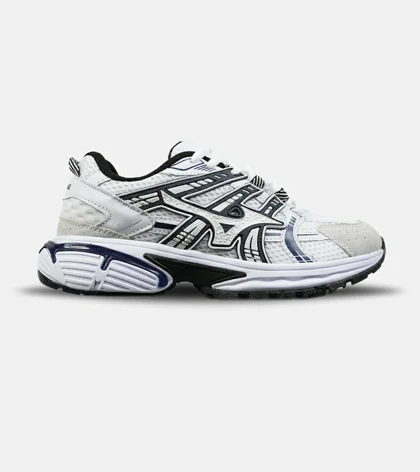 کفش کتانی مردانه و زنانه سفید آبی MIZUNO مدل 8596