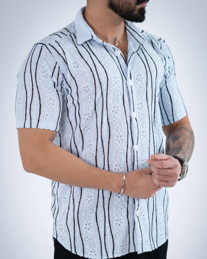 پیراهن/گیپوری مردانه خامه دوزی-کد4775