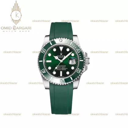 ساعت مچی رولکس سابمارینر بند رابر سبز صفحه سبز Rolex Submariner
