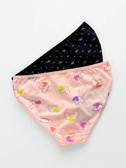 شورت اسلیپ زنانه نخ پنبه طرحدار سایز L میسپل Misspel