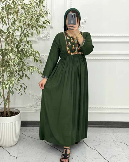 پیراهن گلدوزی رزیتا 6045